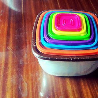 Bộ hộp nhựa đựng thức ăn 7 màu