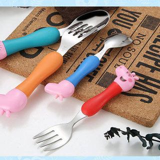 Bộ muỗng thìa nĩa inox gia đình Peppa Pig