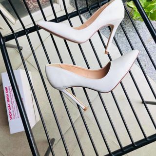 GIÀY CAO GÓT TRẮNG MỜ 11P