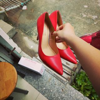 GIÀY CAO GÓT ĐỎ MỜ 11P