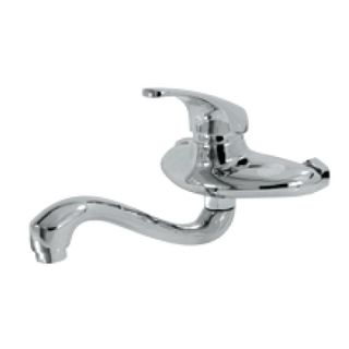 Vòi rửa bát nóng lạnh cắm tường ngổng cứng RB 11T