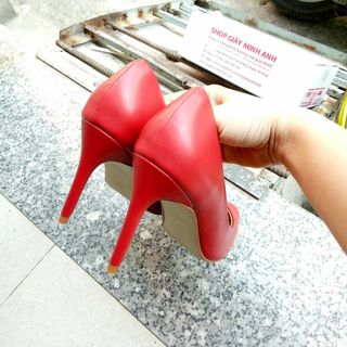 GIÀY CAO GÓT ĐỎ LÌ 9P