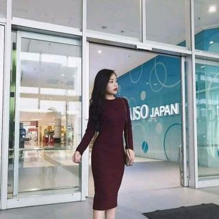 đầm thun gân body
