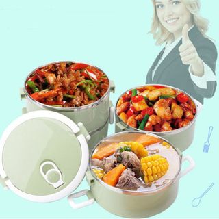 Cặp lồng giữ nhiệt lúa mạch 4 tầng ruột inox 304