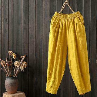 Quần nữ baggy lưng thun rộng mông ống túm độc đáo mới lạ 125