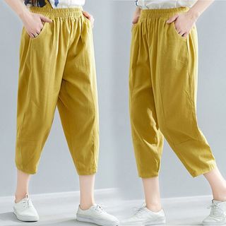 Quần nữ baggy lưng thun rộng mông ống túm độc đáo mới lạ 125