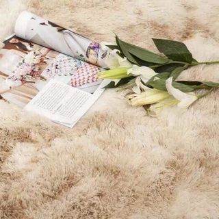 Thảm Lông Muji Cao Cấp Màu Be Sang trọng