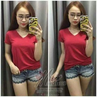 áo thun fom rộng cổ Tim