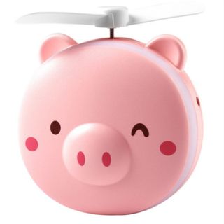 Gương Soi Hình Heo Kèm Quạt Đèn