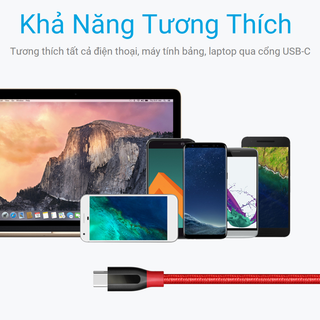 Cáp Anker PowerLine USB 3.0 ra USB-C - Dài 0.9m - A8168