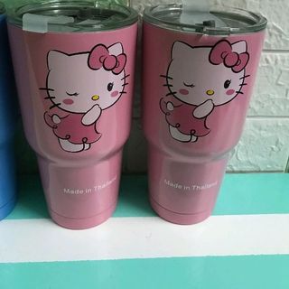 Hàng có sẵn Ly giữ nhiệt Thái Lan 900ml Bao da 2 ống hút cọ rửa
