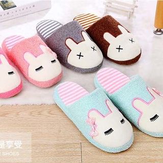 Dép bông đi trong nhà hình thỏ xinh xắn