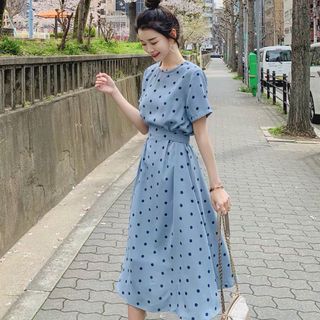 ĐẦM SUÔNG CHẤM BI TAY LỠ