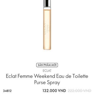 Nước hoa nữ bỏ túi Eclat Femme Weekend Eau de Toilette Purse Spray giá sỉ
