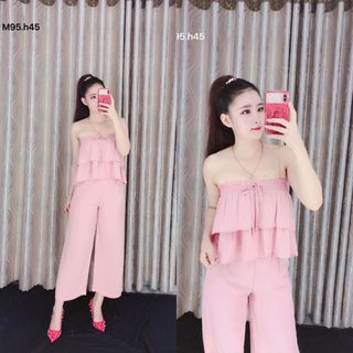 Bộ nhúng tần áo bèo 1quần nude