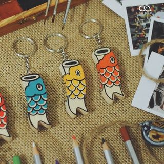 ĐỘC QUYỀN CÁ GỖ MÓC KHOÁ HANDMADE ĐỘC ĐÁO