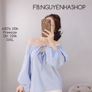 ÁO TRỄ VAI TAY BỒNG CỘT NƠ