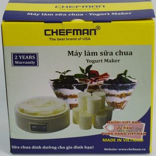Máy làm sữa chua Chefman 8 cốc tiện lợi