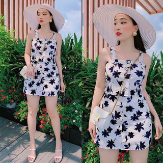 ĐẦM HOA HAI DÂY PHỐI NÚT