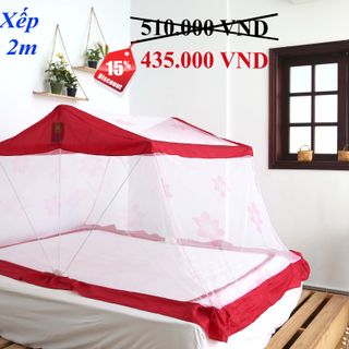 Mùng xếp thông minh Hưng Ngân 1m2x2m