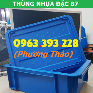 Thùng nhựa đặc có nắp hộp nhựa cơ khí cao cấp tại Hà Nội giá sỉ