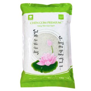 Gạo sạch VietGAP Chén Cơm Premiummềm dẻo 5kg