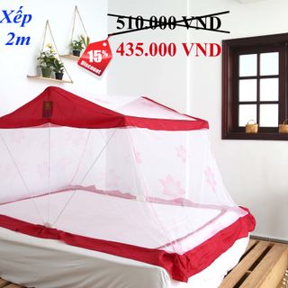 Mùng xếp thông minh Hưng Ngân 1m4x2m