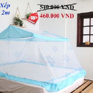 Mùng xếp thông minh Hưng Ngân 1m6x2m
