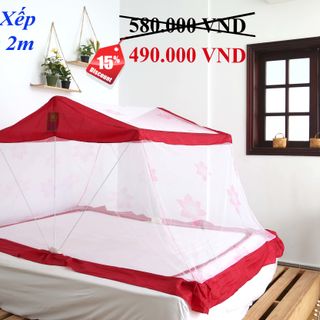 Mùng xếp thông minh Hưng Ngân 1m8x2m