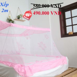 Mùng xếp thông minh Hưng Ngân 1m8x2m