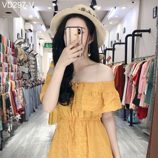 ĐẦM MAXI TRỄ VAI GÂN