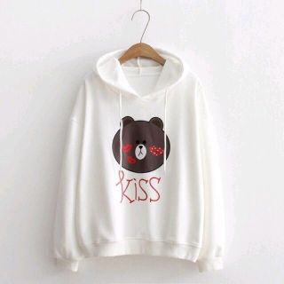 Áo hoodie thêu hình gấu kissy giá sỉ