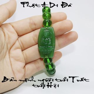 Vòng tay Phật bản mệnh 12 con giáp - xanh
