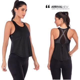 Áo tập tank xẻ