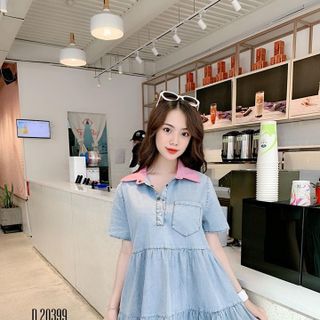 ĐẦM DENIM XÒE