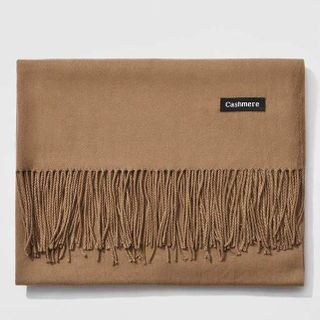 Khăn Choàng Cổ Len Dạ Màu Nâu Tây Trơn - Cashmere - 200x60cm - Mã KC075 giá sỉ