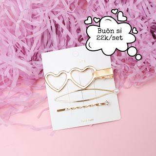 Set kẹp ngọc trai 19k22k26k