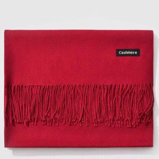 Khăn Choàng Cổ Len Dạ Màu Đỏ Trơn - Cashmere - 200x60cm - Mã KC082 giá sỉ