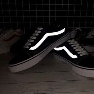 giày sneaker van đen phản quang nam nữ HOT