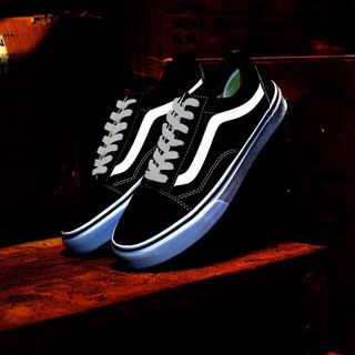 giày sneaker van đen phản quang nam nữ HOT