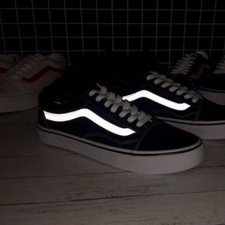 giày sneaker van đen phản quang nam nữ HOT