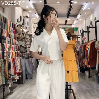 SET QUẦN DÀI RỘNG ÁO VEST GIẢ