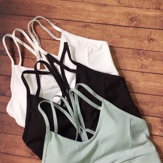 Áo tập 3 lỗ đan chéo cao cấp