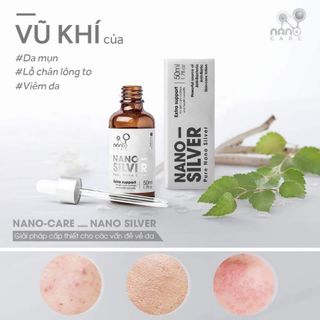 Tinh chất Nano Bạc 50ml - Nano Silver Kháng Khuẩn-Sạch Mụn-An Toàn bảo vệ da bạn 24/7 Cam kết hàng chuẩn 100 nhiều ưu đãi