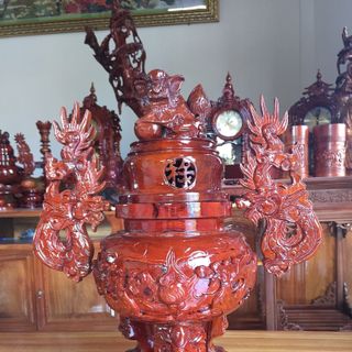 Bộ Lư Thờ Gỗ Hương Gia Lai