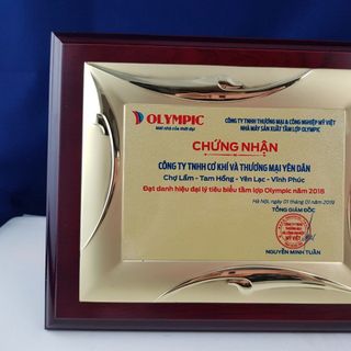 bằng khen gỗ đồng bán bằng chứng nhận các đại lý biểu trưng vinh danh