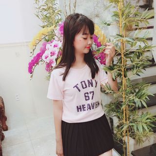 Áo thun giấy cổ tròn