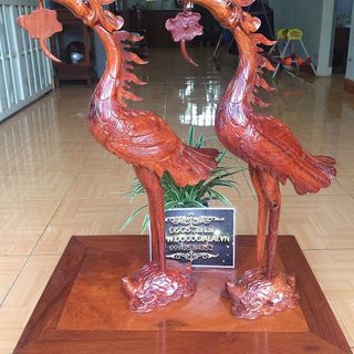 Hạc thờ gỗ hương