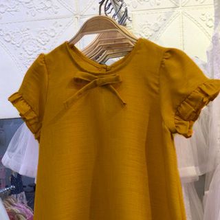 Váy đầm dạo phố annachipla Linen chân bèo P1791
