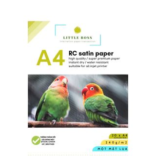 GIẤY IN ẢNH LTB-A4 RC SATIN TIÊU CHUẨN KODAK CAO CẤP CHỐNG NƯỚC
